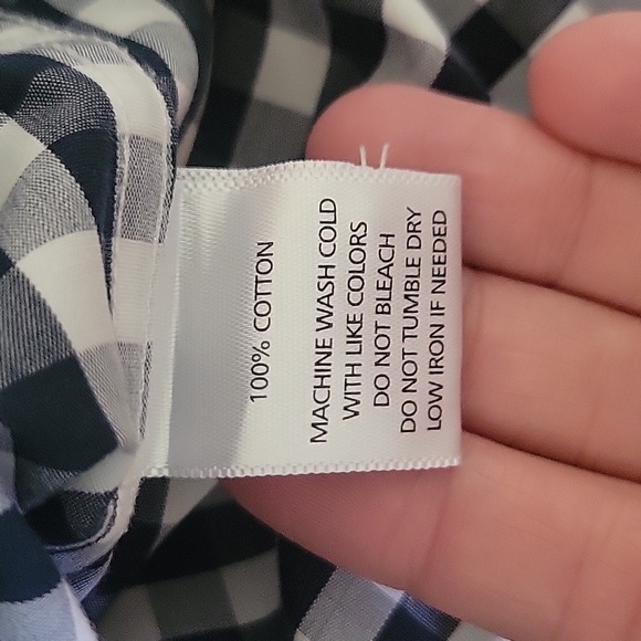 Untuckit it Wrinkle Free Long Sleeve Button Down Shirt Blue White Check Large - Picture 4 of 7